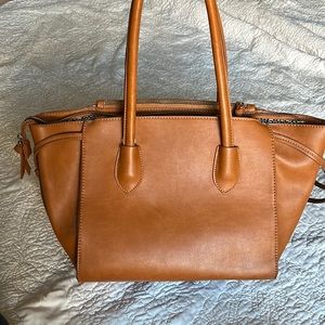 Brown Leather Shoulder Bag Purse